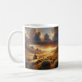 Taza De Café Trayecto al atardecer - Western Scenery Mug