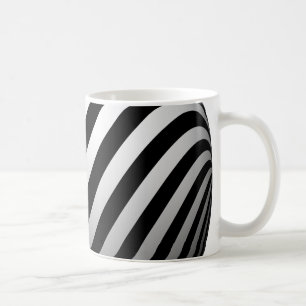 Taza De Café Trazado negro y blanco