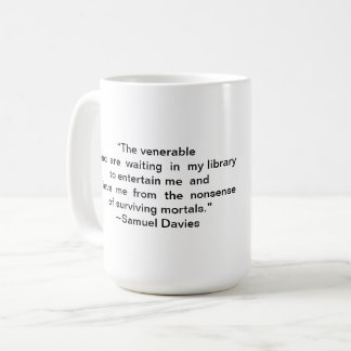 Taza De Café Trazo de citas de biblioteca Lover