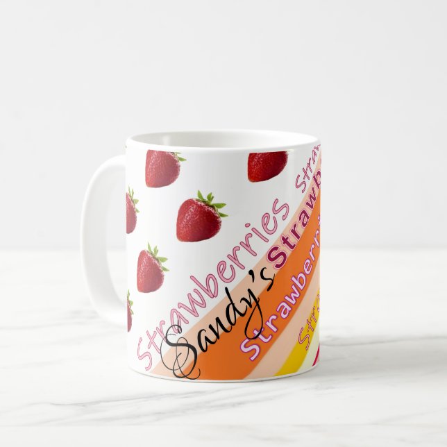 Taza De Café Trazo de fresa (Anverso izquierdo)