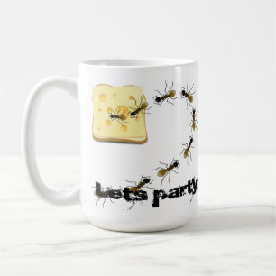 Taza De Café Trazo de insectos de hormiga fiesta divertido lind