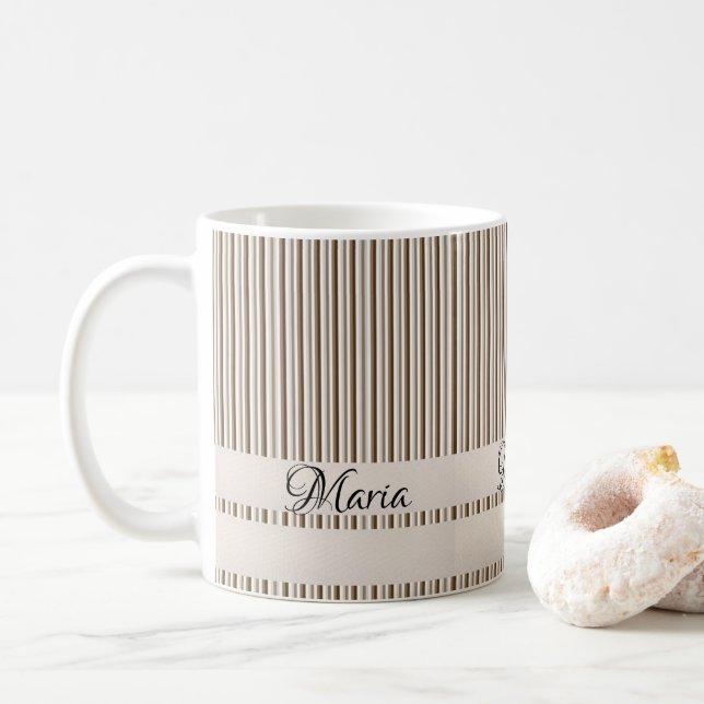 Taza De Café Trazo marrón (Con donut)