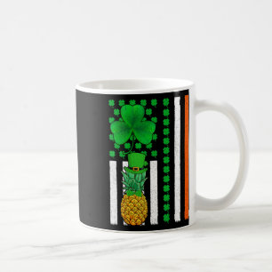 Taza De Café Trébol Bandera Irlandés Americano Piña Fruta Día d