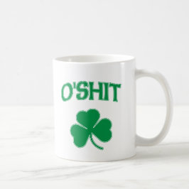 Taza De Café Trébol de O'Shit Irsh