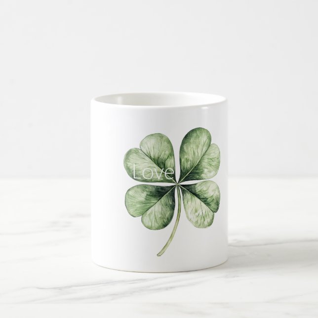 Taza De Café Trébol Verde (Centro)