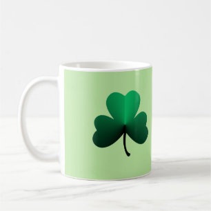 Taza De Café Trébol verde de tres hojas