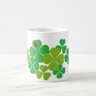 Taza De Café Trébol y mariquita del día de St Patrick