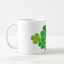 Taza De Café Trébol y mariquita del día de St Patrick