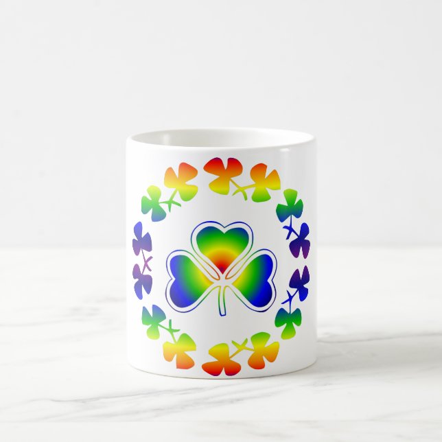 Taza De Café Tréboles afortunados del irlandés el | del arco (Centro)