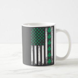 Taza De Café Tréboles de bandera estadounidense irlandesa St Pa