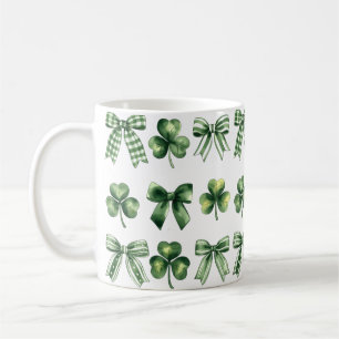Taza De Café Tréboles y lazos del día de San Patricio