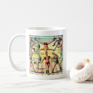 Taza De Café Trece Hombres Haciendo Acrobacias