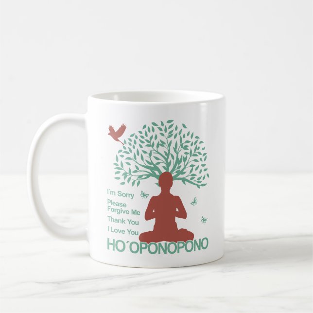Taza De Café Tree Ho´oponopono Prayer (Izquierda)