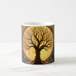 Taza De Café Tree of Life – Moonlit Enlightenment