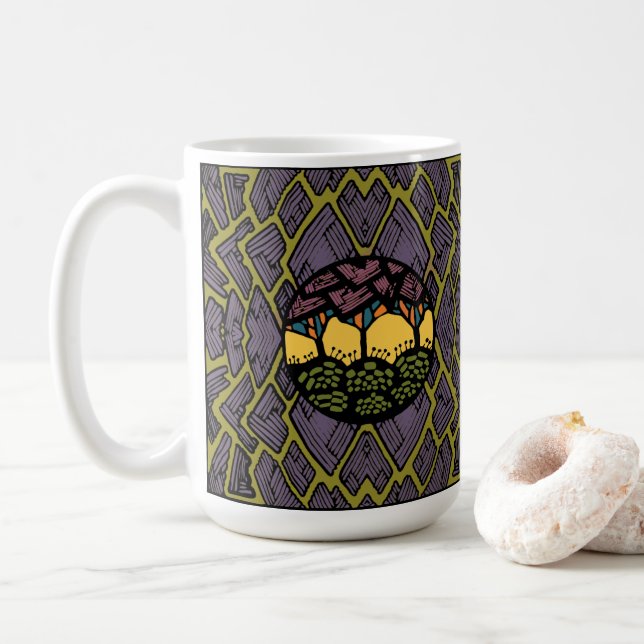 Taza De Café Tree pattern (Con donut)