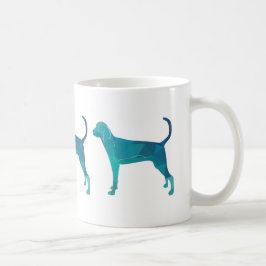 Taza De Café Treeing Walker Coonhound Geometric Silhouette
