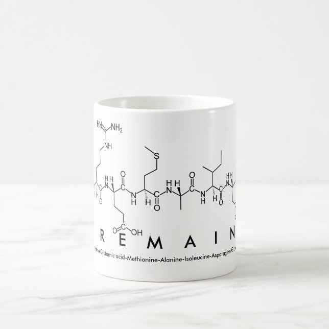 Taza De Café Tremaine peptide nombre mug (Centro)