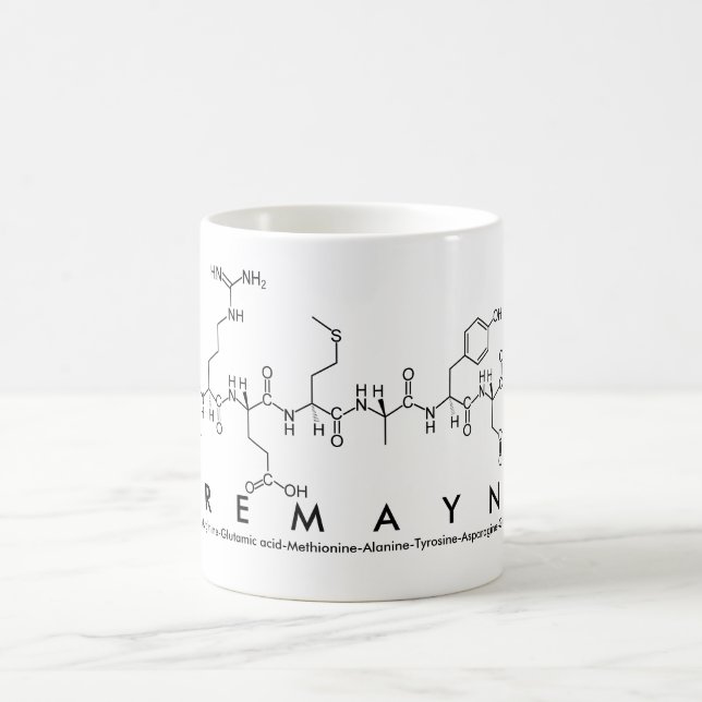 Taza De Café Tremayne peptide nombre mug (Centro)
