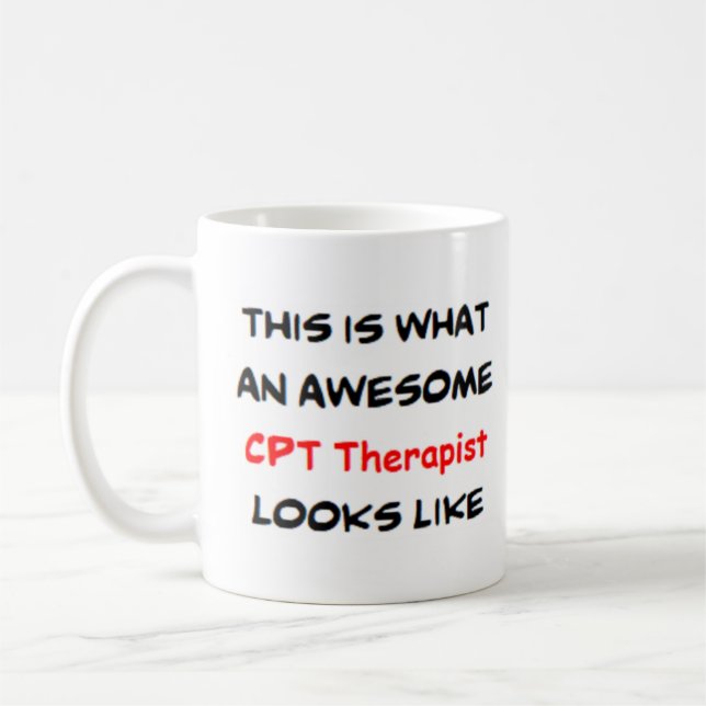 Taza De Café tremendo terapeuta cpt (Izquierda)
