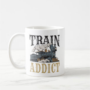 Taza De Café Tren Adicto Modelo Ferroviario Hobbyist