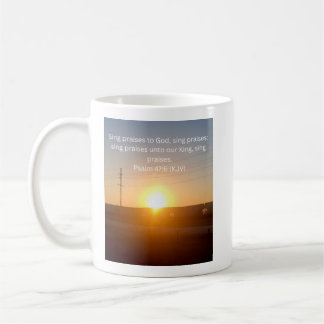 Taza de café Tren al amanecer