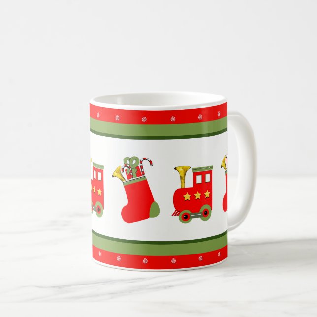 Taza De Café Tren Coleccionable de Navidad (Anverso derecho)
