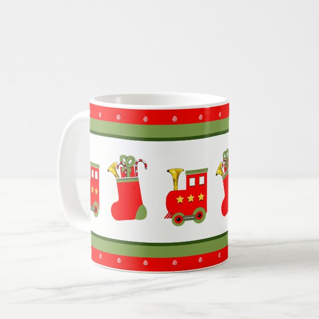 Taza De Café Tren colectivo de navidades (Anverso izquierdo)