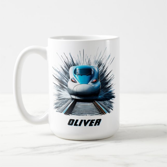Taza De Café Tren de bala de alta velocidad (Izquierda)