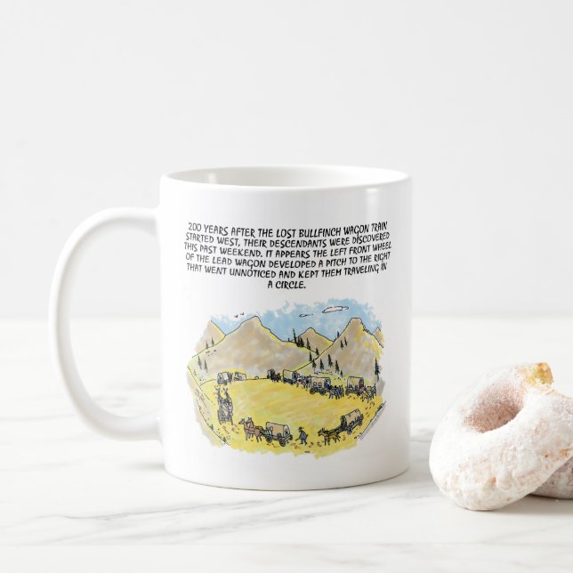Taza De Café Tren de Bullfinch Wagon (Con donut)