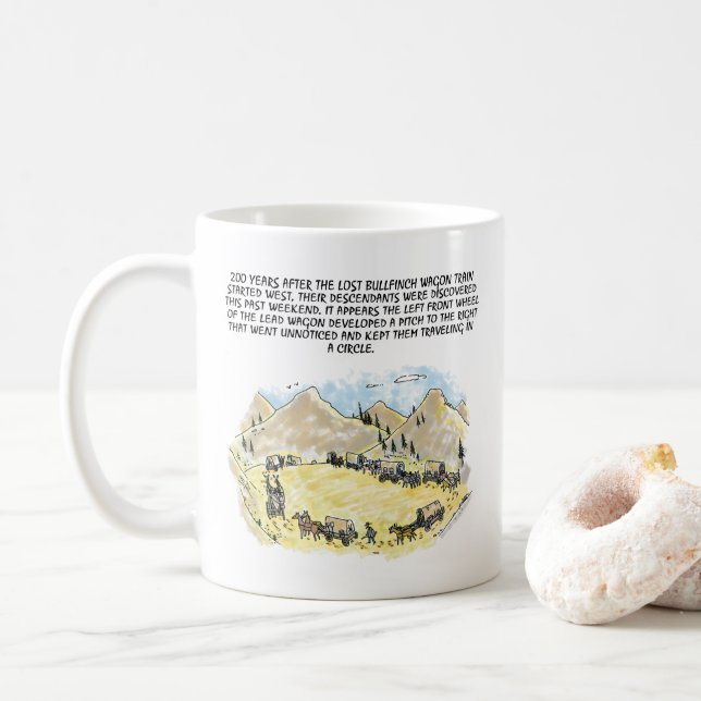 Taza De Café Tren de Bullfinch Wagon (Con donut)