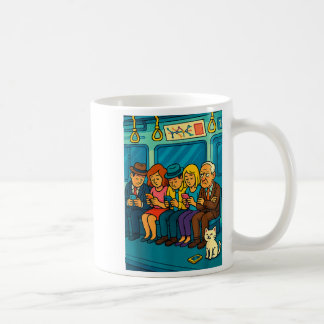 Taza De Café Tren de Cercanías Divertido Sátira Tecnológica de