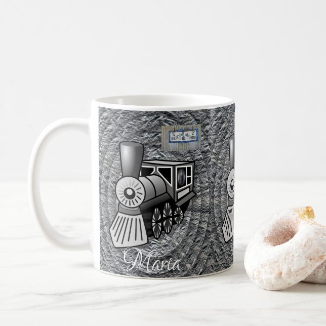Taza De Café Tren de cosecha (Con donut)