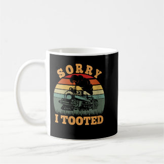 Taza De Café Tren de época siento haber tocado el tren gracioso