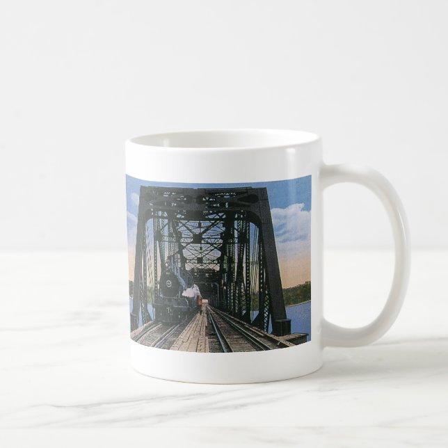 Taza De Café Tren de transporte de viajes en puente (Derecha)