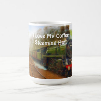 Taza De Café Tren de vapor para los trainspotters Art III