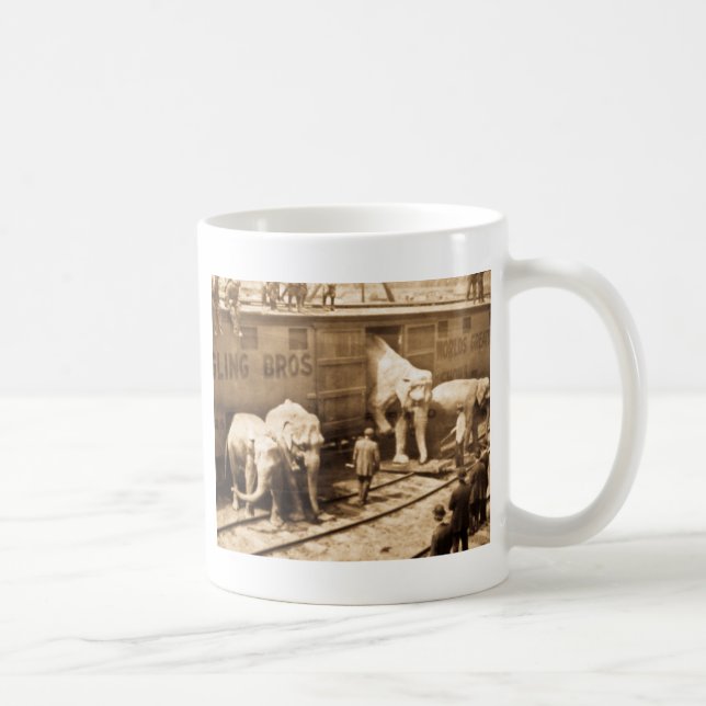 Taza De Café Tren del elefante de Ringling Bros de la (Derecha)
