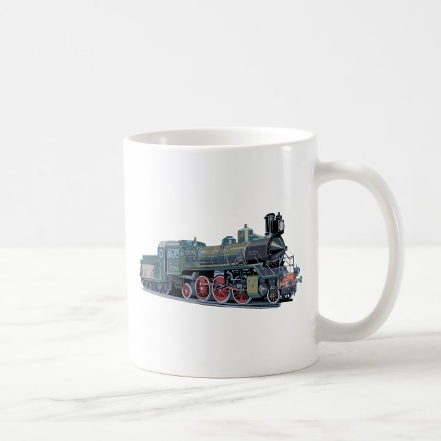 Taza De Café Tren del motor de vapor (Derecha)