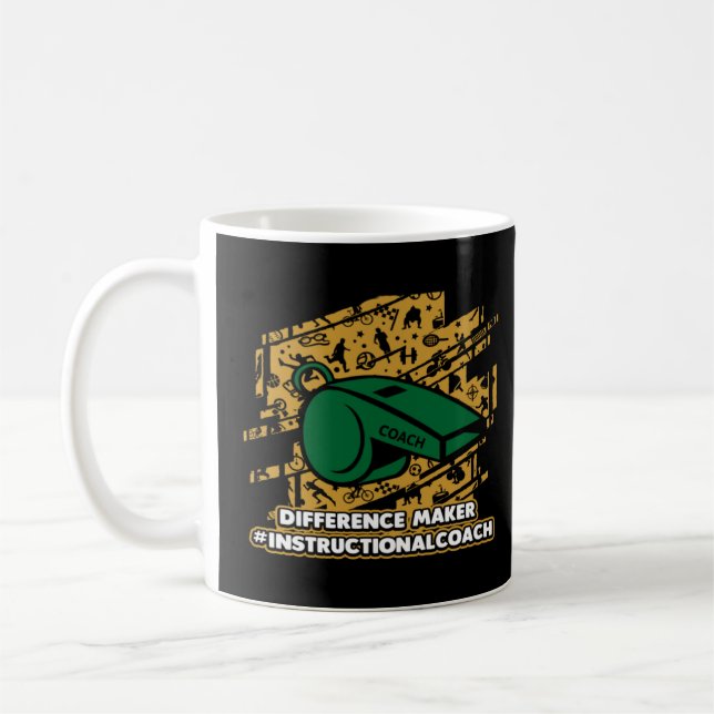 Taza De Café Tren docente instructor de diferencias de entrenad (Izquierda)