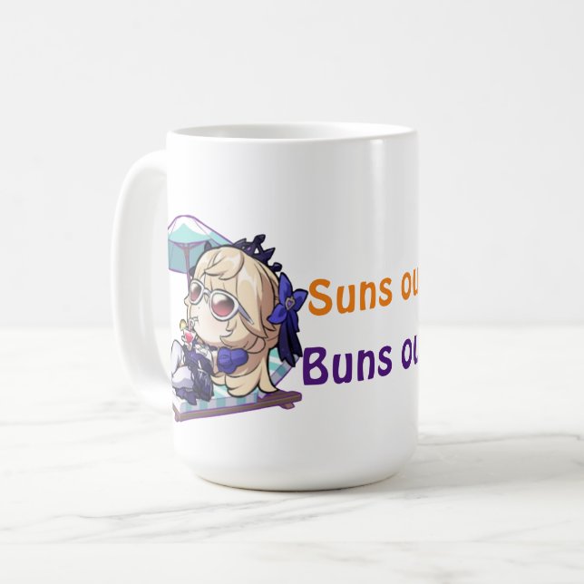 Taza De Café tren estrella honkai. Sombras fuera, bollos fuera (Anverso izquierdo)