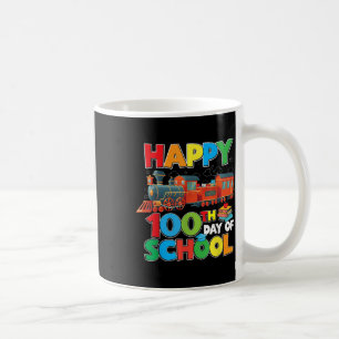 Taza De Café Tren Ferrocarril Feliz 100° Día De Niños Escolares