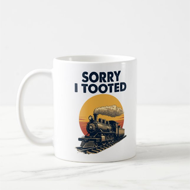Taza De Café Tren Lamento Haber Tomado El Ferrocarril Funny Loc (Izquierda)