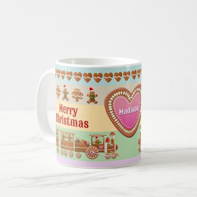 Taza De Café Tren Santa Express de Gingbread (Anverso izquierdo)