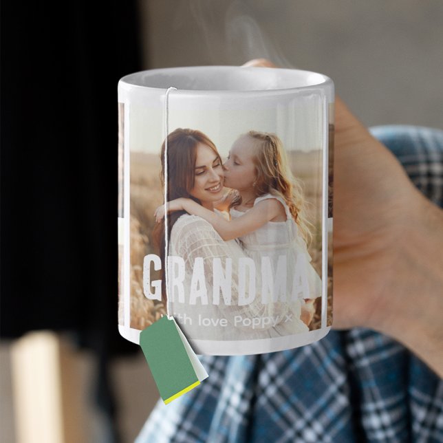 Taza De Café Trendy 5 Photo Collage Grandma (Subido por el creador)