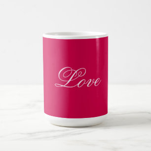 Taza De Café Trendy Carmine Background Love Boda