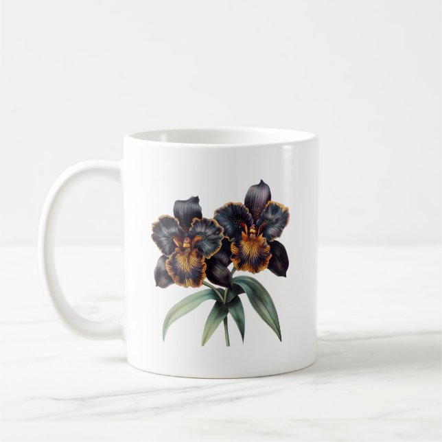 Taza De Café Trendy classic black orchid coffee mug (Izquierda)
