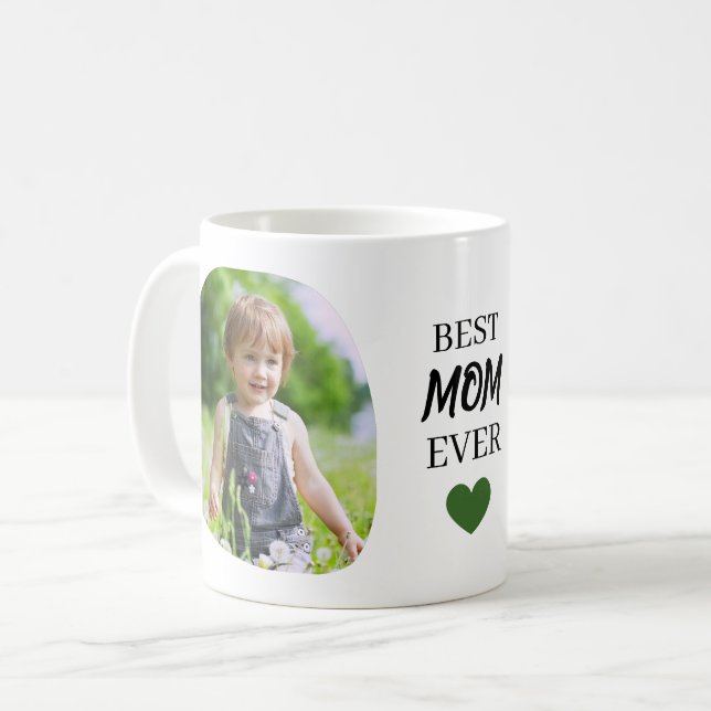 Taza De Café Trendy Modern Mother Best Mom Ever Keepsake  (Anverso izquierdo)