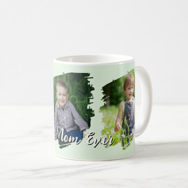 Taza De Café Trendy Modern Mother Best Mom Ever Keepsake  (Anverso derecho)