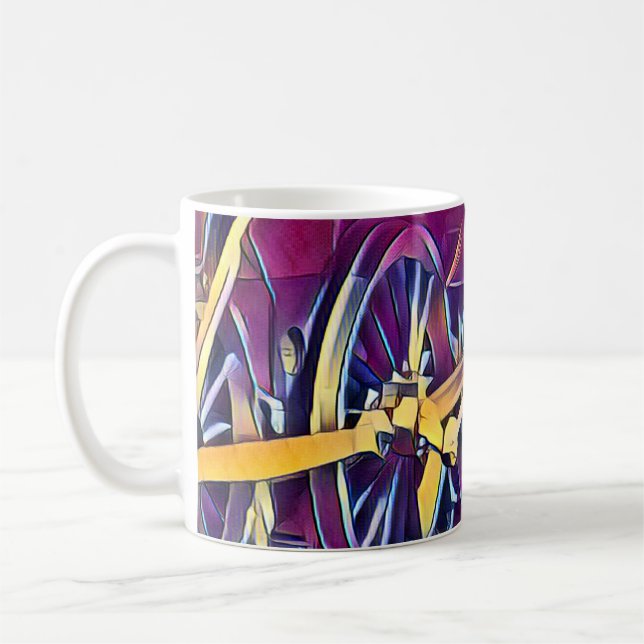 TAZA DE CAFÉ TRENES DE VAPOR (Izquierda)