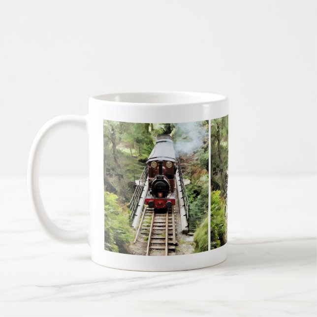 TAZA DE CAFÉ TRENES DE VAPOR (Izquierda)