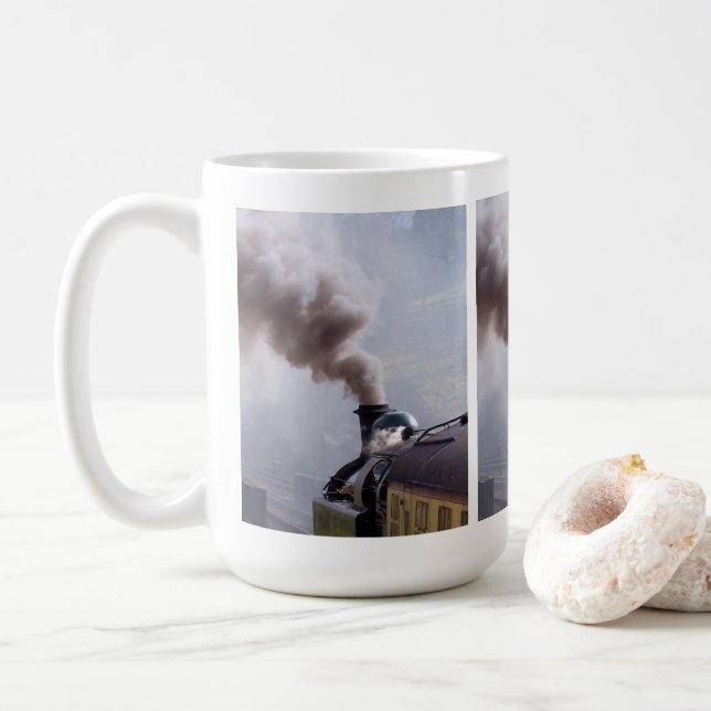 TAZA DE CAFÉ TRENES DE VAPOR MUG DE CAFÉ (Con donut)